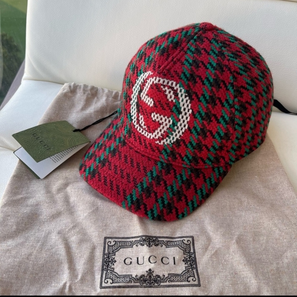 Gucci Houndstooth Hat NWT